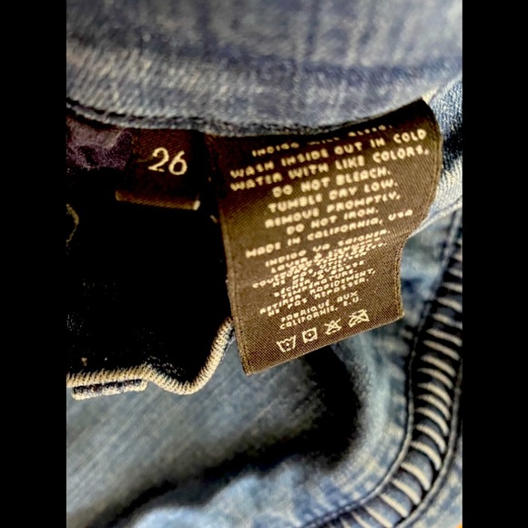 J BRAND Ladder Side Hem Skinny Jeans Size 26 - Picture 4 of 4